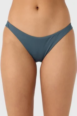 Saltwater Solids Hermosa Skimpy Bottoms - Slate | O'Neill