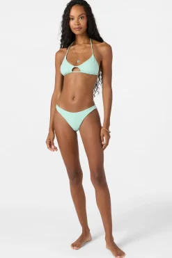 Saltwater Solids Hermosa Skimpy Bottoms - Opal | O'Neill