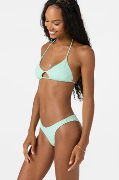 Saltwater Solids Hermosa Skimpy Bottoms - Opal | O'Neill