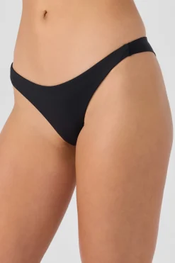 Saltwater Solids Hermosa Skimpy Bottoms - Black | O'Neill