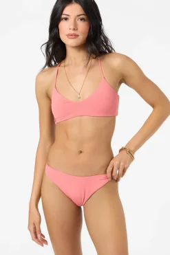 Saltwater Solids Huntington Bralette Top - Shell Pink | O'Neill