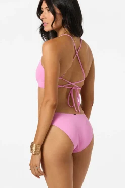 Saltwater Solids Huntington Bralette Top - Begonia | O'Neill