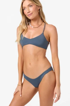 Saltwater Solids Huntington Bralette Top - Slate | O'Neill
