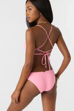 Saltwater Solids Rib Blue Lagoon Full Bottoms - Sachet Pink | O'Neill