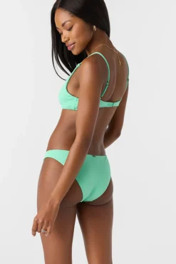 Saltwater Solids Rib Pismo Bralette Top - Jade Cream | O'Neill