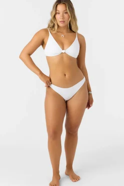 Saltwater Solids Rib Pismo Bralette Top - White | O'Neill