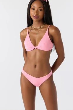 Saltwater Solids Rib Pismo Bralette Top - Sachet Pink | O'Neill
