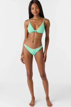 Saltwater Solids Rib Rockley Medium Bottoms - Jade Cream | O'Neill