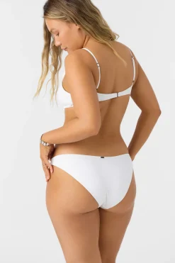 Saltwater Solids Rib Rockley Medium Bottoms - White | O'Neill