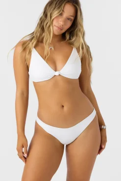 Saltwater Solids Rib Rockley Medium Bottoms - White | O'Neill