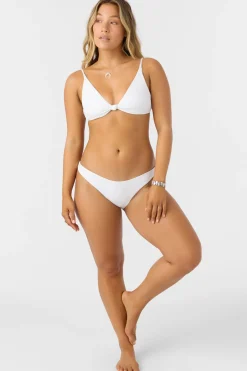 Saltwater Solids Rib Rockley Medium Bottoms - White | O'Neill