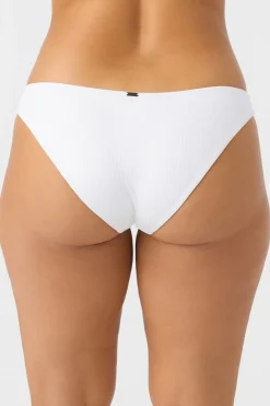 Saltwater Solids Rib Rockley Medium Bottoms - White | O'Neill