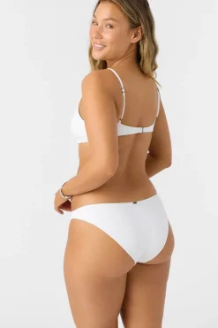 Saltwater Solids Rib Rockley Medium Bottoms - White | O'Neill