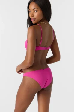Saltwater Solids Rockley Medium Bottoms - Fuchsia | O'Neill