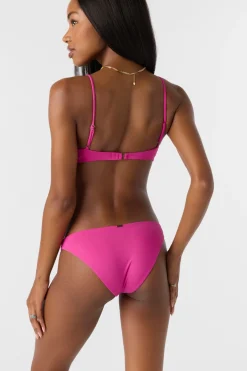 Saltwater Solids Rockley Medium Bottoms - Fuchsia | O'Neill