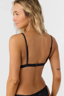 Saltwater Solids Seaside Triangle Top - Black | O'Neill