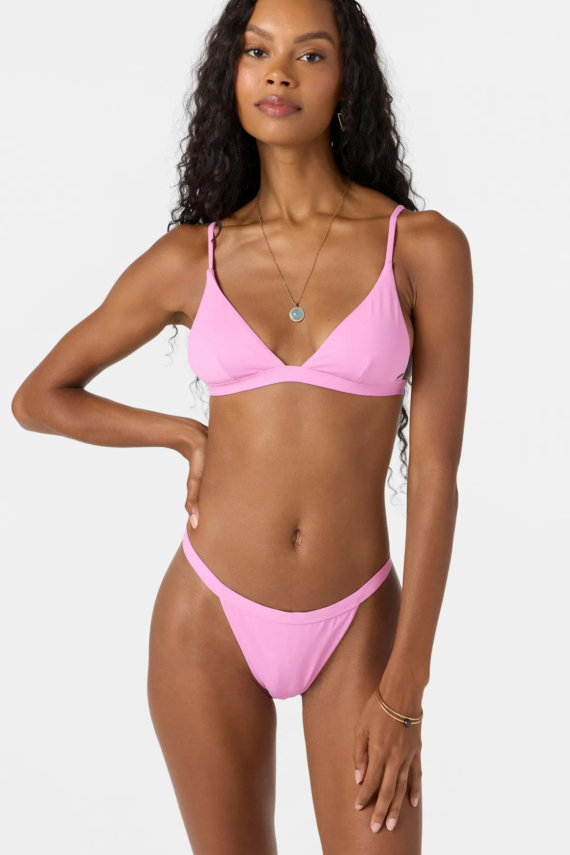 Saltwater Solids Seaside Triangle Top - Begonia | O'Neill