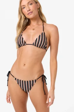 Sand Dollar Stripe Venice Triangle Top