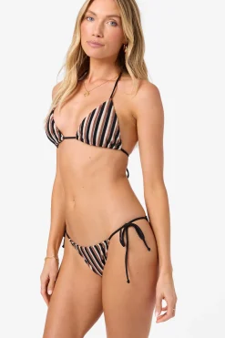 Sand Dollar Stripe Venice Triangle Top