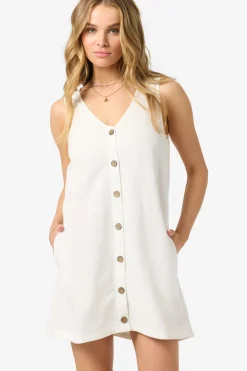 Sanders Mini Dress Short Dress - White | O'Neill