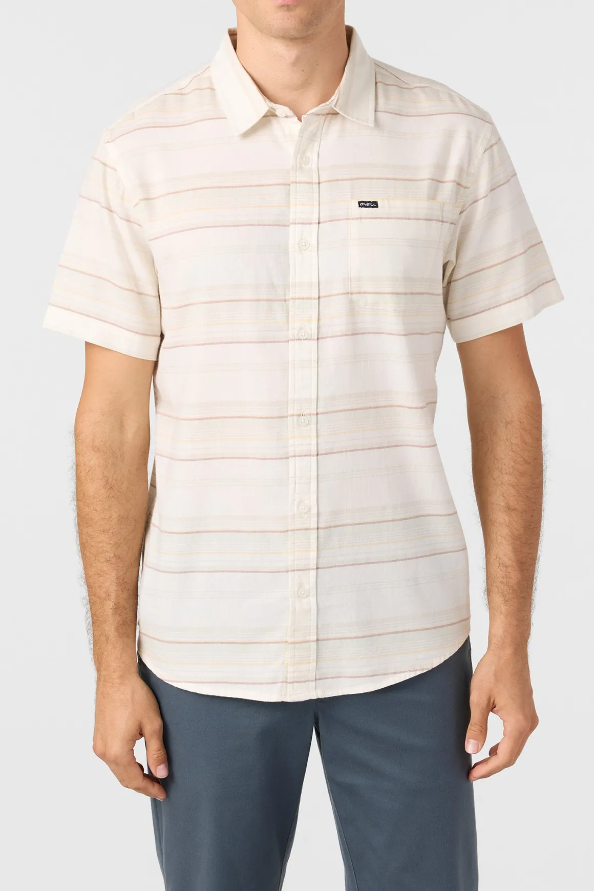 Seafaring Stripe Stretch Standard Fit Shirt - White | O'Neill