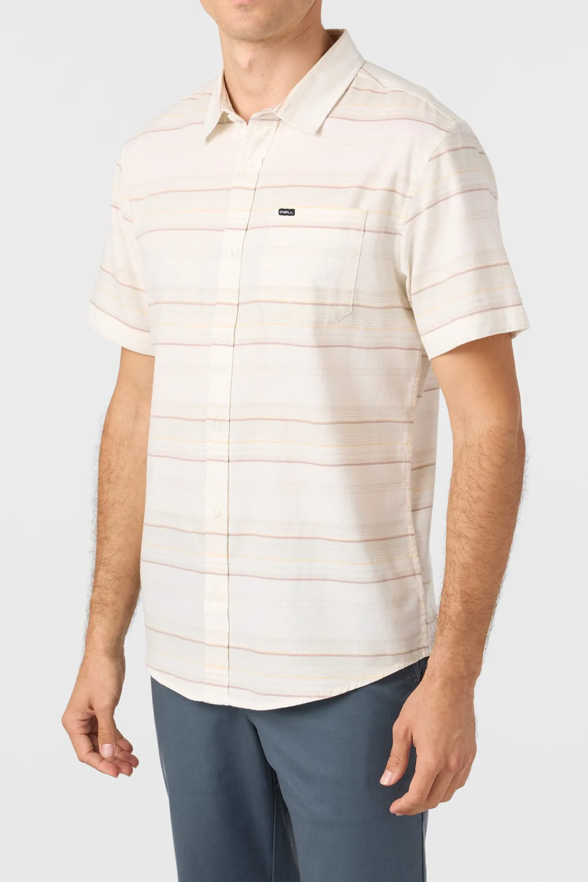 Seafaring Stripe Stretch Standard Fit Shirt - White | O'Neill
