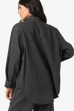 Sevie Shacket Jacket - Washed Black | O'Neill