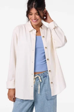 Sevie Shacket Jacket - Winter White | O'Neill