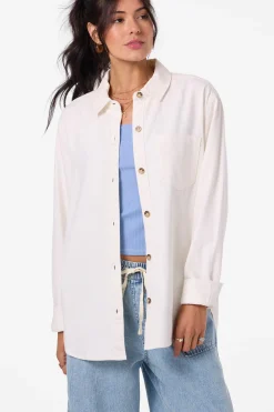 Sevie Shacket Jacket - Winter White | O'Neill