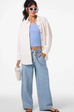 Sevie Shacket Jacket - Winter White | O'Neill