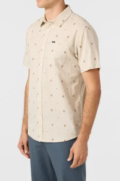 Shields Dobby Standard Standard Fit Shirt - Lt Khaki | O'Neill