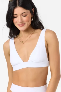Shorebreak Rib Cancun Bralette Top - White | O'Neill