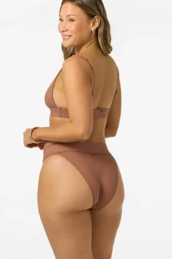 Shorebreak Rib Cancun Bralette Top - Carob Brown | O'Neill