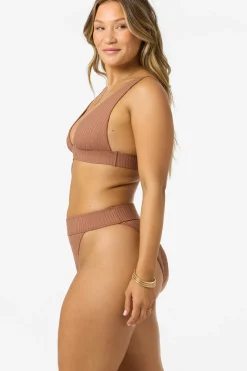 Shorebreak Rib Cancun Bralette Top - Carob Brown | O'Neill