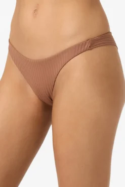 Shorebreak Rib Hermosa Skimpy Bottoms - Carob Brown | O'Neill
