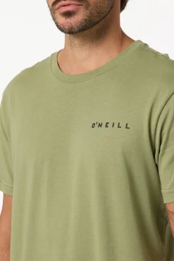 Skulliosis Classic Tee Standard Fit Tee - Oil Green | O'Neill