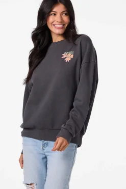 Solis Crew Crew Neck Fleece - Washed Black | O'Neill