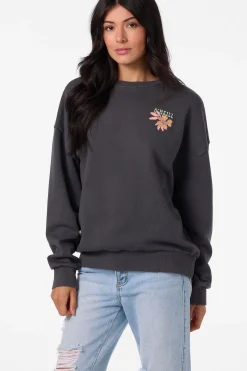 Solis Crew Crew Neck Fleece - Washed Black | O'Neill