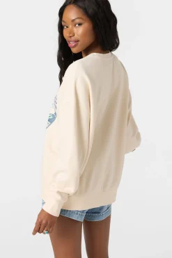 Solis Crew Crew Neck Fleece - Tapioca | O'Neill