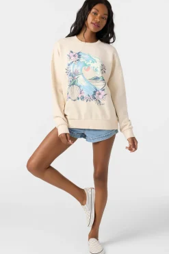 Solis Crew Crew Neck Fleece - Tapioca | O'Neill