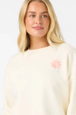 Solis Crew Crew Neck Fleece - Winter White | O'Neill