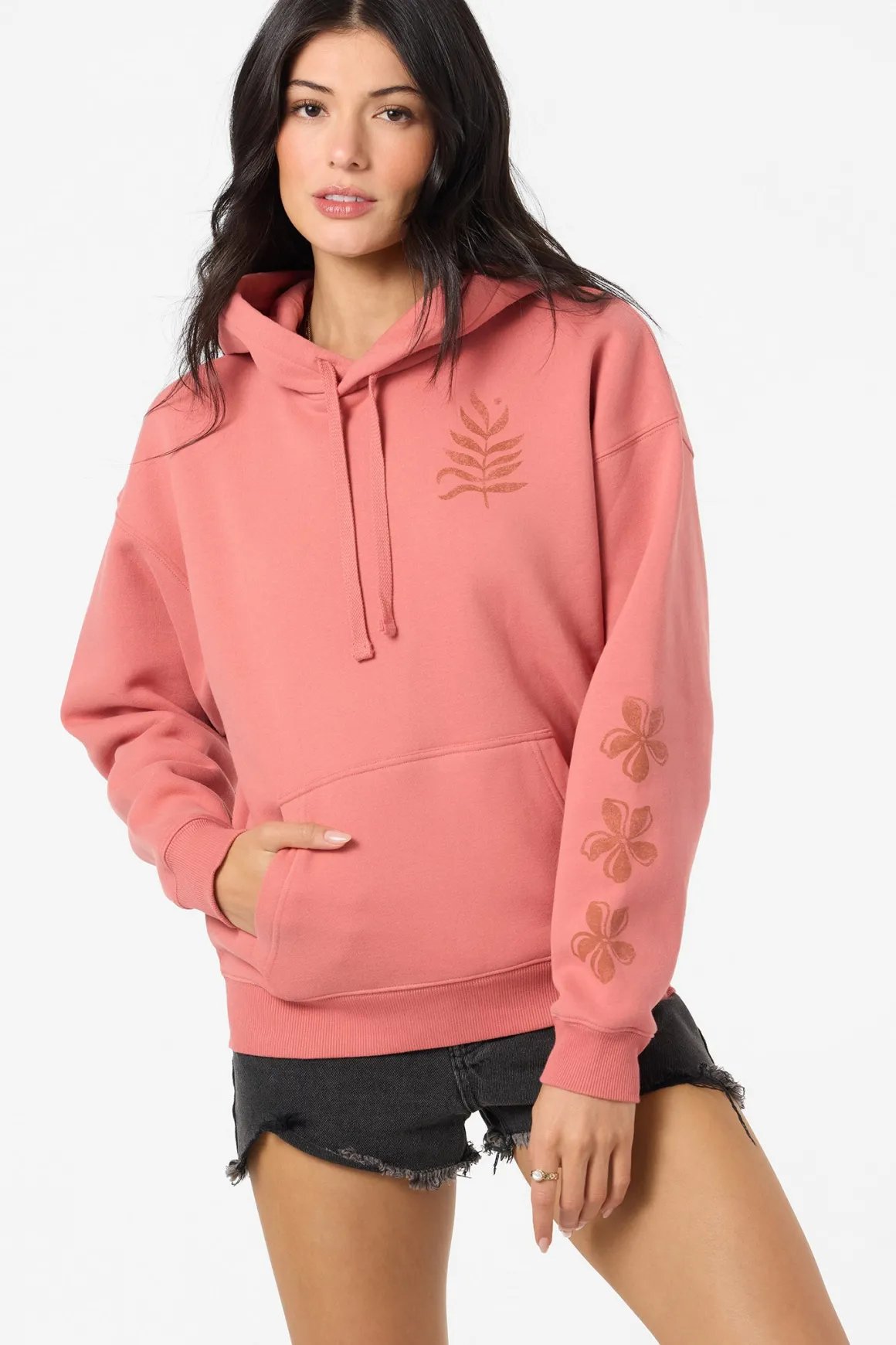 Stamp Relaxed Hoodie Pullover Fleece - Canyon Rose | O'Neill