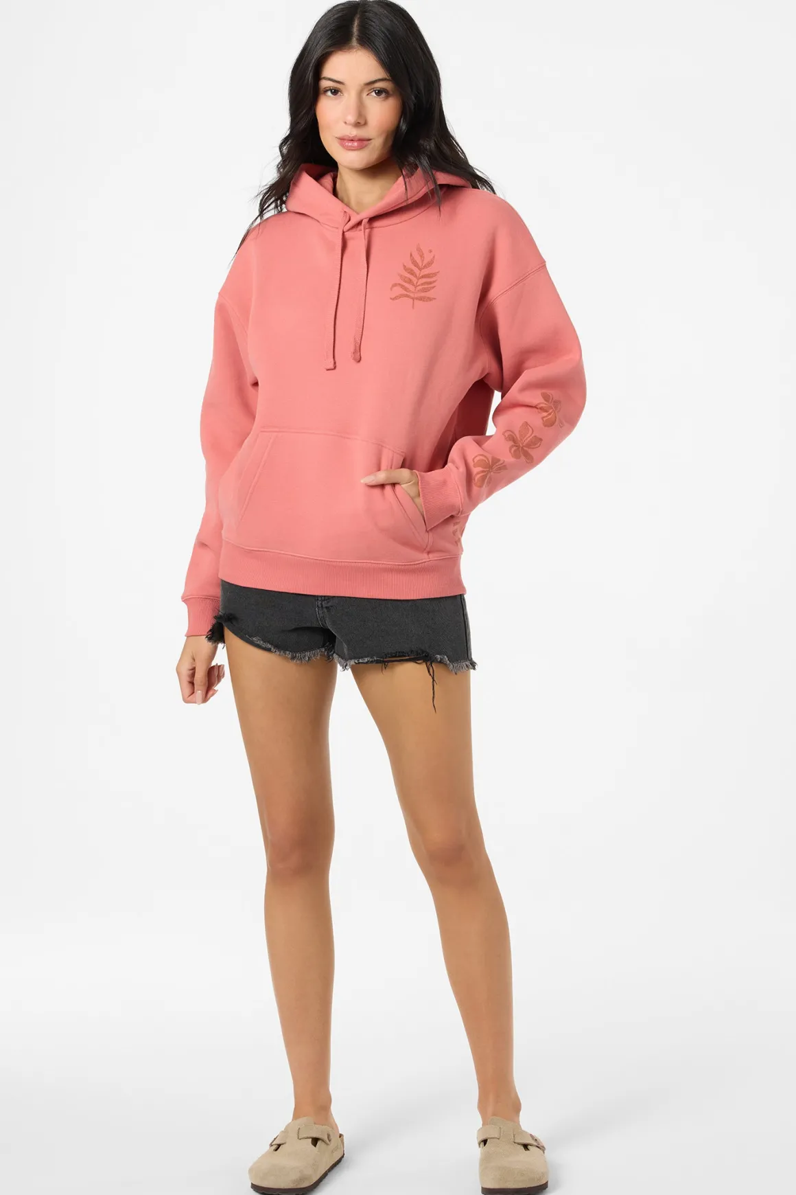 Stamp Relaxed Hoodie Pullover Fleece - Canyon Rose | O'Neill