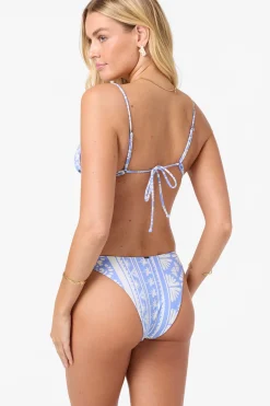Surf Abstract Flamenco Revo Cheeky Bottoms - Azurine | O'Neill