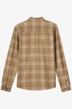 Sutton Knit Plaid Standard Fit Long Sleeve Shirt - Dark Khaki | O'Neill