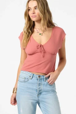 Tamilyn Short Sleeve Top - Canyon Rose | O'Neill
