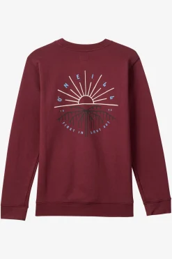Timeout Crew Crew Neck Fleece - Burgundy | O'Neill