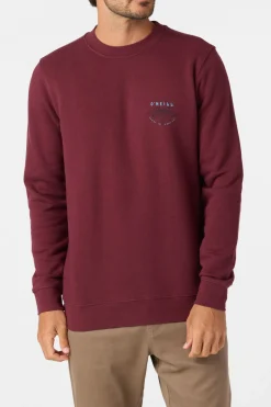 Timeout Crew Crew Neck Fleece - Burgundy | O'Neill