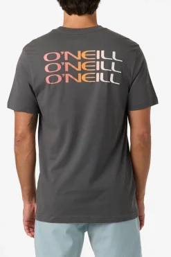 Triple Stack Classic Tee Standard Fit Tee - Dark Shadow | O'Neill