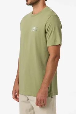 Triple Stack Classic Tee Standard Fit Tee - Oil Green | O'Neill